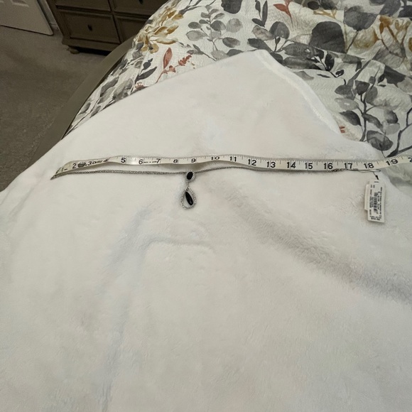 NWT necklace and earrings set. Rhinestone & black - Picture 5 of 7